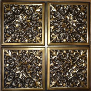 109 Antique Gold Ceiling Tile